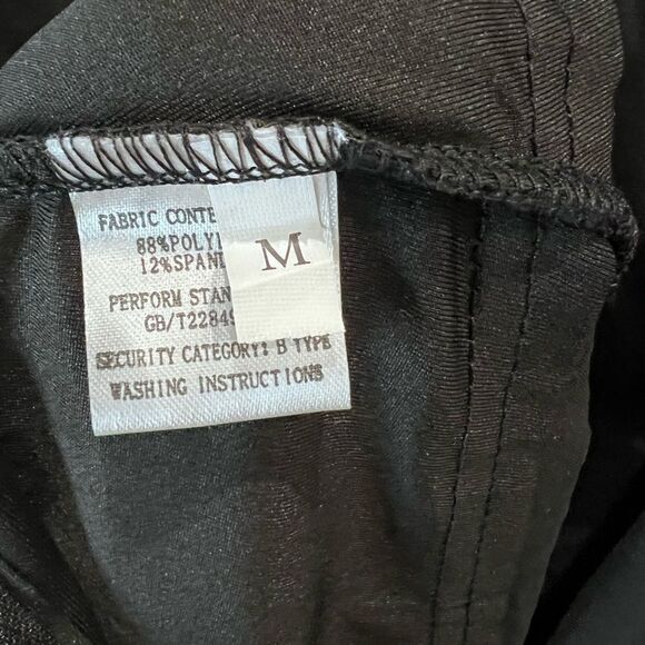 Jumpsuit Embellished W/ Rhinestones Black Mesh Size Medium - Picture 11 of 16